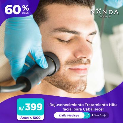 ¡Rejuvenecimiento Tratamiento Hifu facial para Caballeros! 😍 - Dalia Medispa (San Borja)